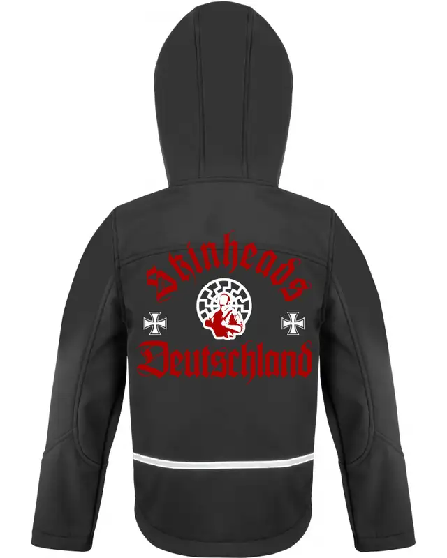 Bestickte Kinder Softshell Kapuzenjacke (Skinheads Deutschland) Bild 2