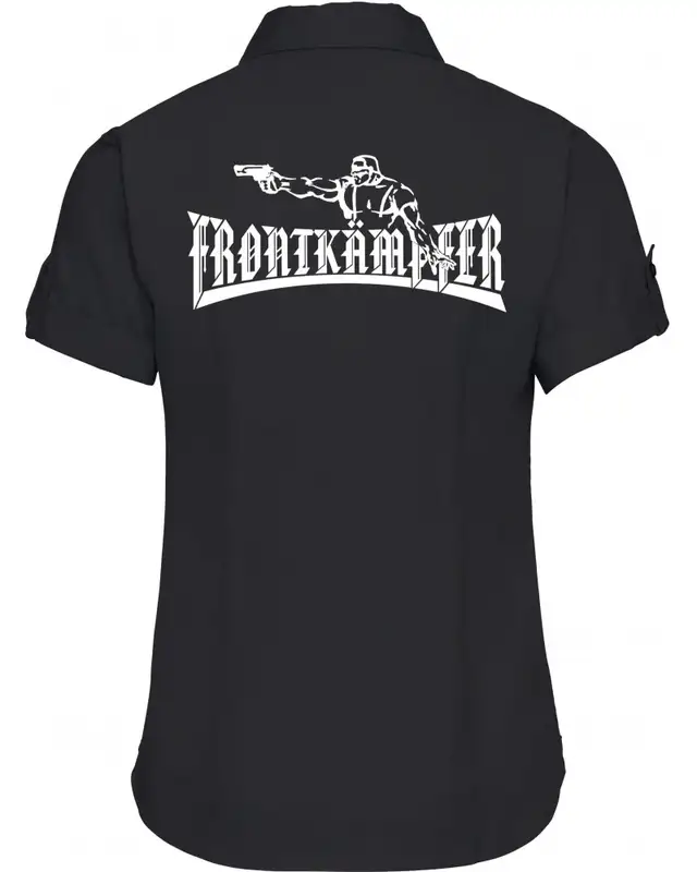 Bestickte kurzarm Damenbluse (Frontkämpfer) Bild 2