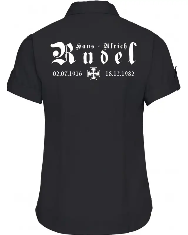 Bestickte kurzarm Damenbluse (Hans - Ulrich Rudel, Kreuz) Bild 2