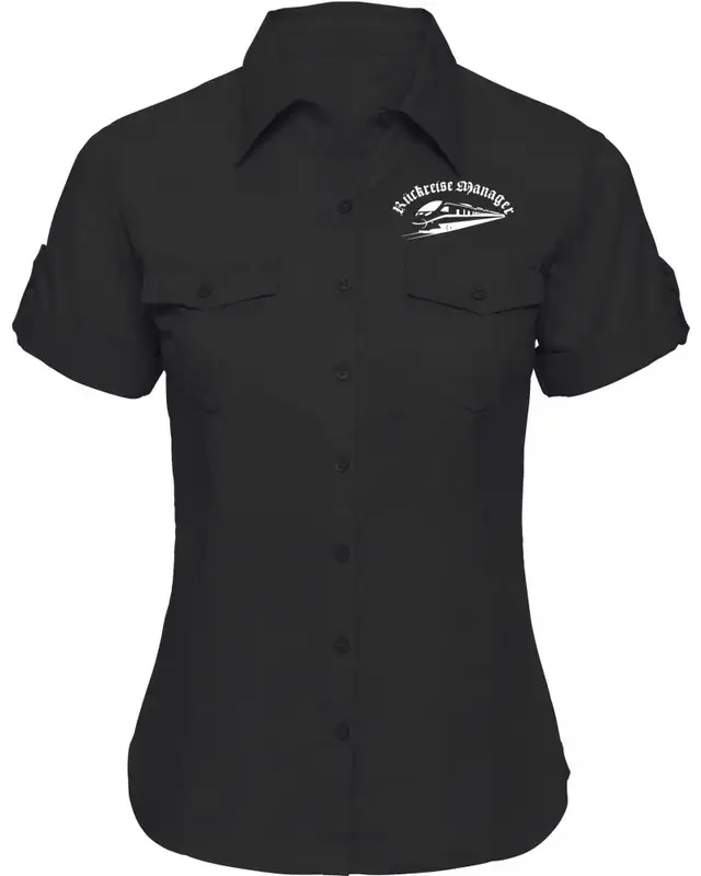 Bestickte kurzarm Damenbluse (Rückreisemanager)