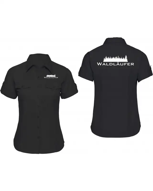 Bestickte kurzarm Damenbluse (Waldläufer) Bild 3