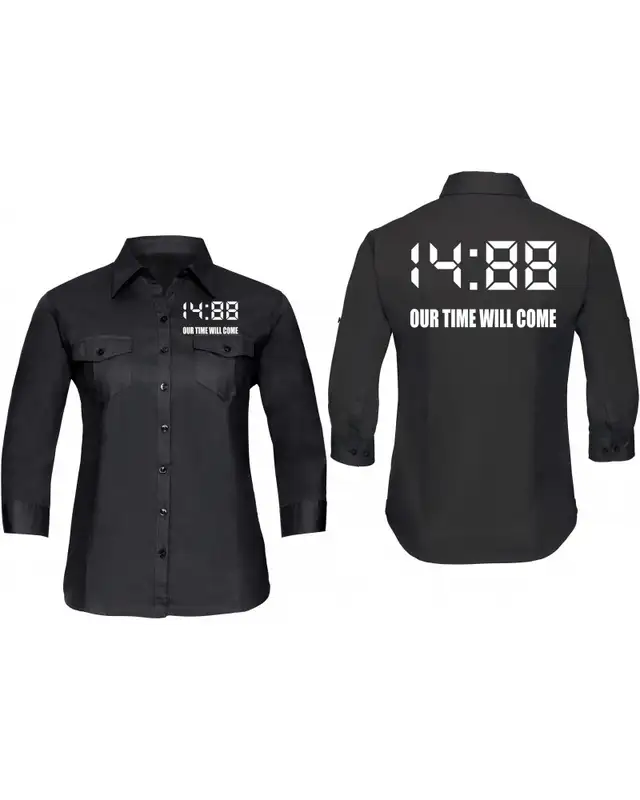 Bestickte langarm Damenbluse (1488 Our time will come) Bild 3