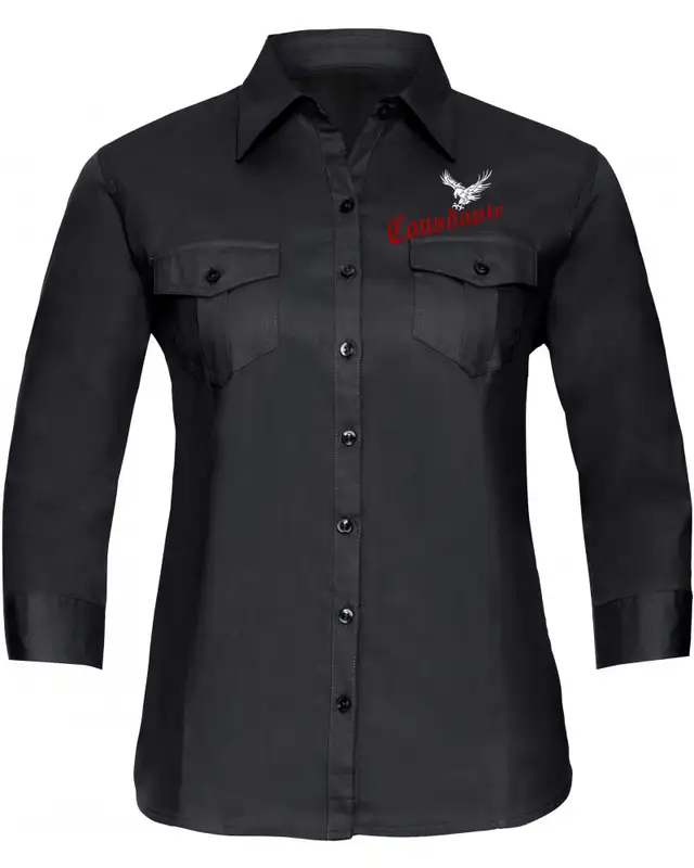 Bestickte langarm Damenbluse (Consdaple, Adler im Flug)