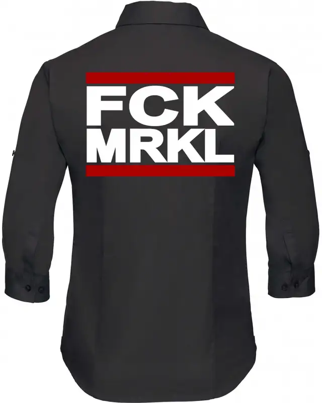 Bestickte langarm Damenbluse (FCK MRKL) Bild 2