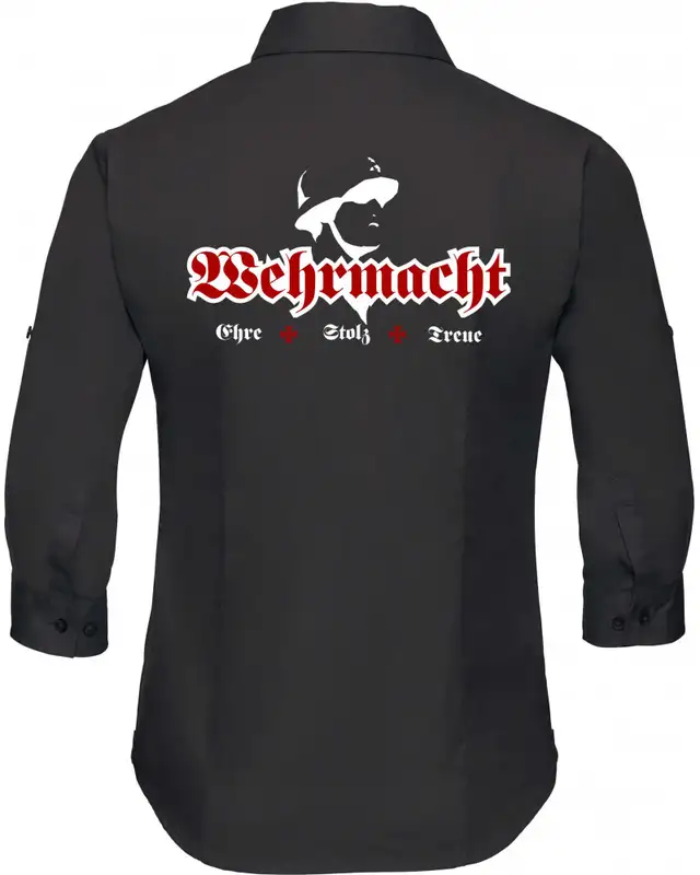 Bestickte langarm Damenbluse (Wehrmacht, ehre stolz treue) Bild 2