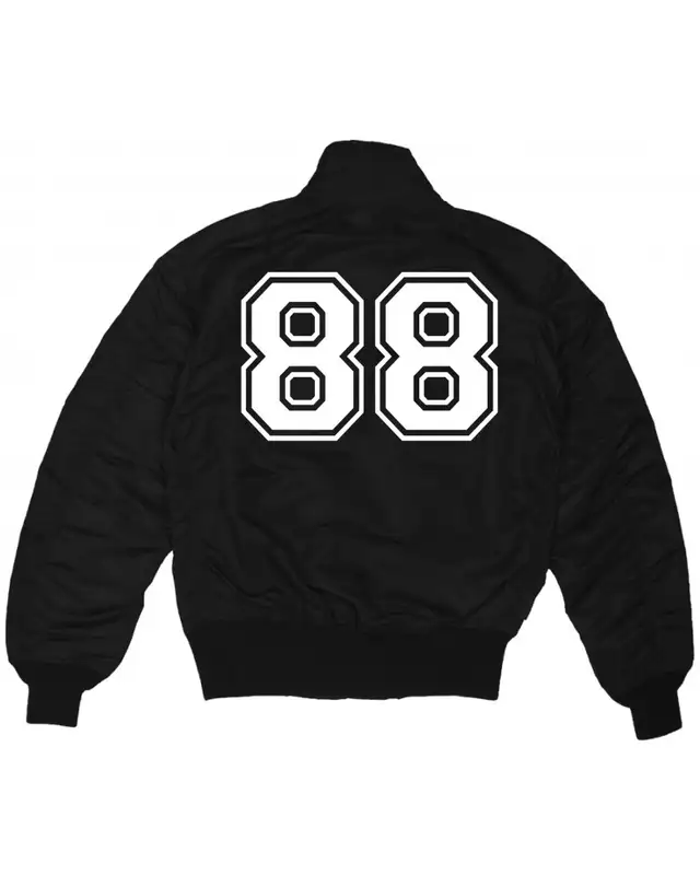 Bestickte MA1 Bomberjacke (100% White) Bild 2