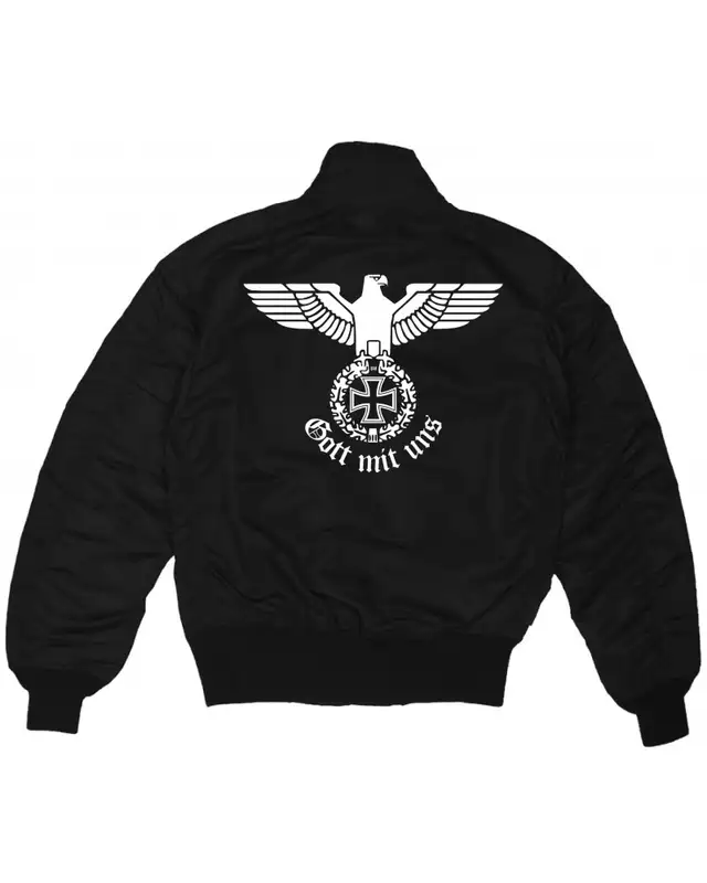 Bestickte MA1 Bomberjacke (Gott mit uns) Bild 2