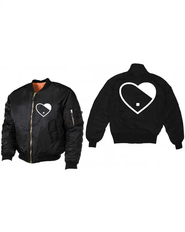 Bestickte MA1 Bomberjacke (Herz) Bild 3