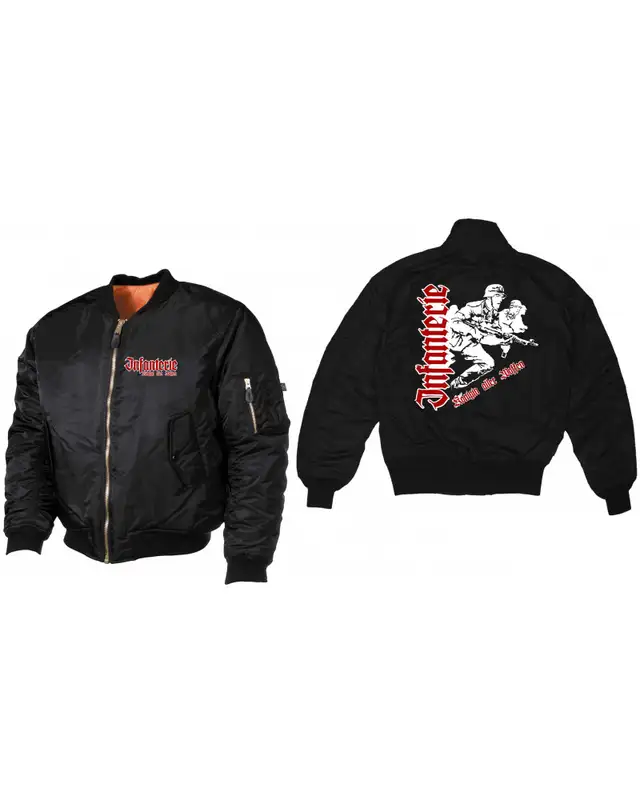 Bestickte MA1 Bomberjacke (Infanterie, Königin aller Waffen) Bild 3