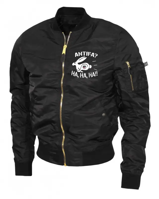 Bestickte Ma1 Bomberjacke "Leichtversion" (Antifa, ha ha ha)