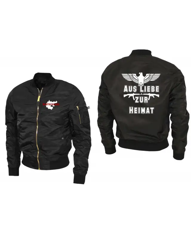 Bestickte Ma1 Bomberjacke "Leichtversion" (Aus liebe zur Heimat) Bild 3