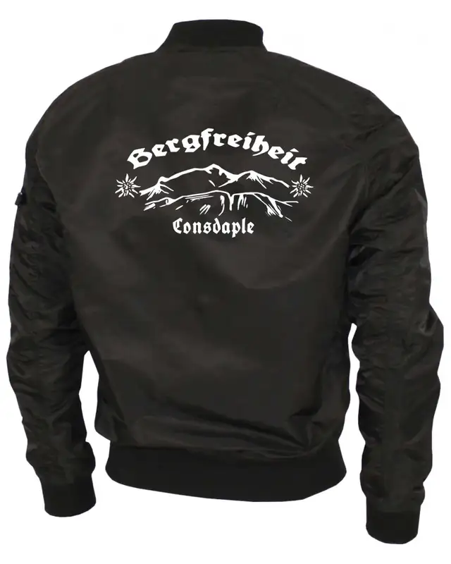 Bestickte Ma1 Bomberjacke "Leichtversion" (Consdaple, Bergfreiheit) Bild 4