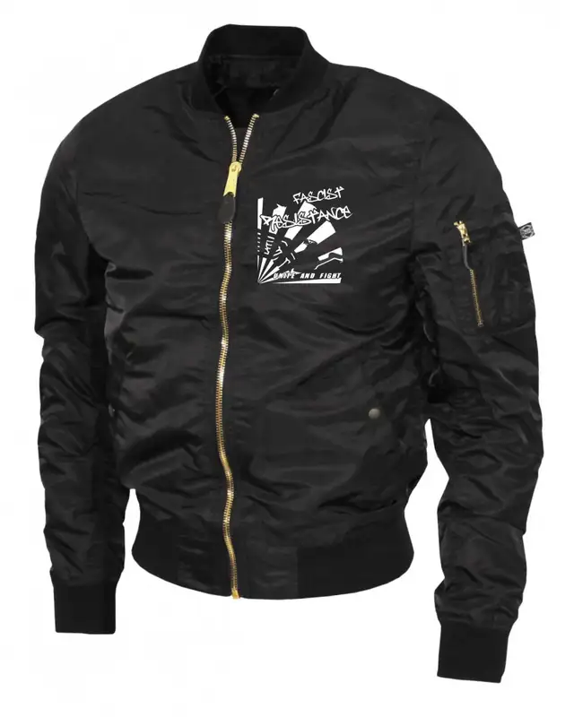 Bestickte Ma1 Bomberjacke "Leichtversion" (Fascist Resistance) Bild 2