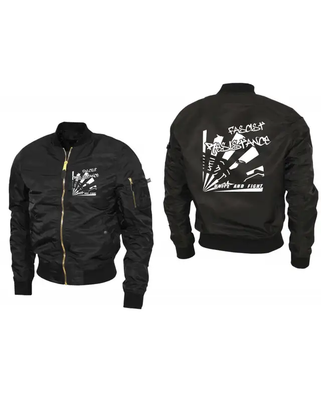 Bestickte Ma1 Bomberjacke "Leichtversion" (Fascist Resistance) Bild 5