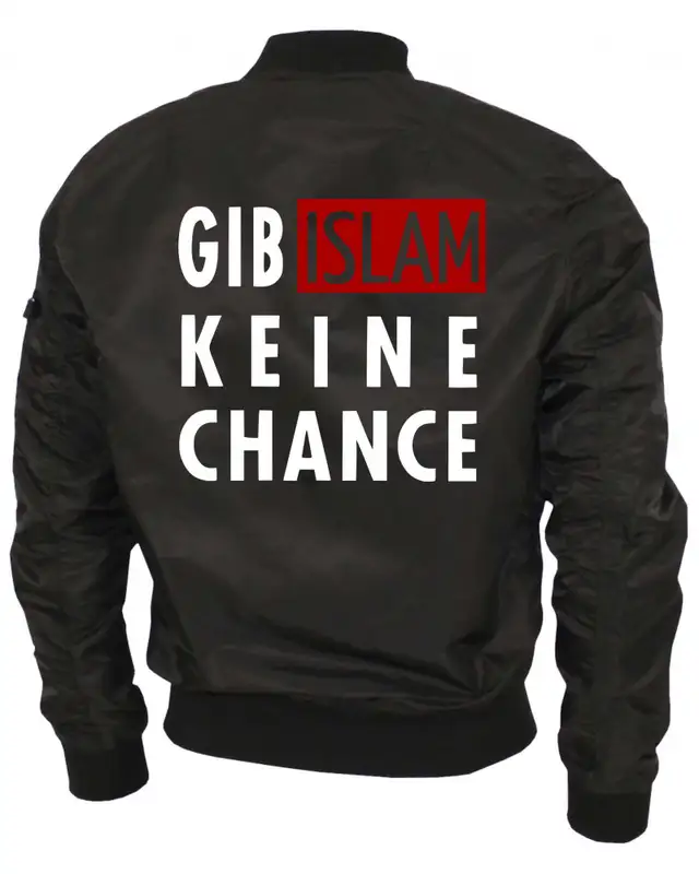 Bestickte Ma1 Bomberjacke "Leichtversion" (Gib Islam keine Chance) Bild 2