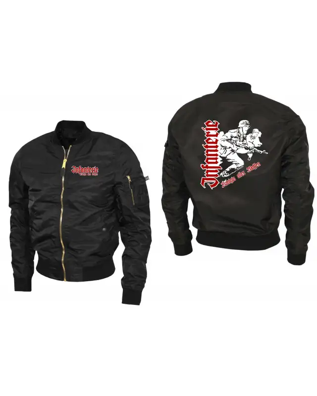 Bestickte Ma1 Bomberjacke "Leichtversion" (Infanterie, Königin aller Waffen) Bild 3