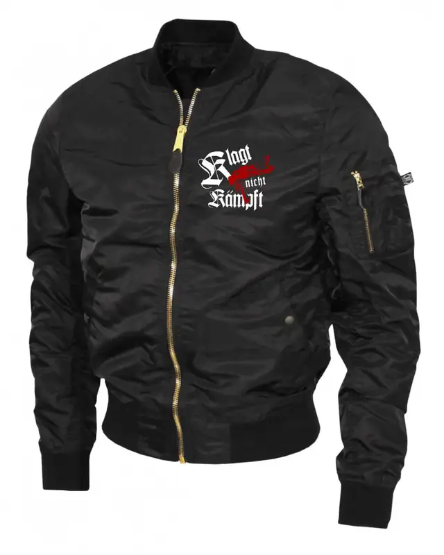 Bestickte Ma1 Bomberjacke "Leichtversion" (Klagt nicht kämpft, Ak47)