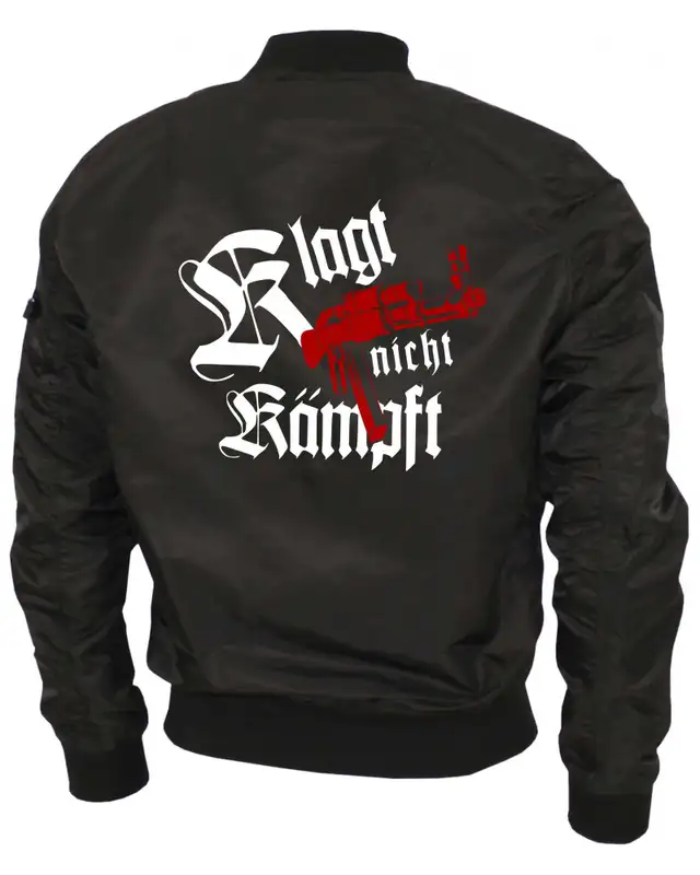 Bestickte Ma1 Bomberjacke "Leichtversion" (Klagt nicht kämpft, Ak47) Bild 2