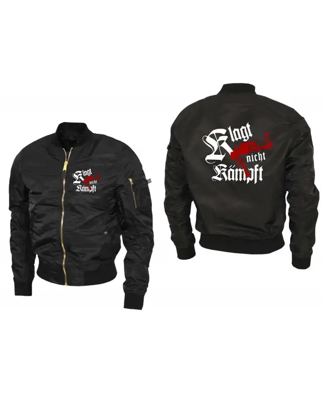 Bestickte Ma1 Bomberjacke "Leichtversion" (Klagt nicht kämpft, Ak47) Bild 3