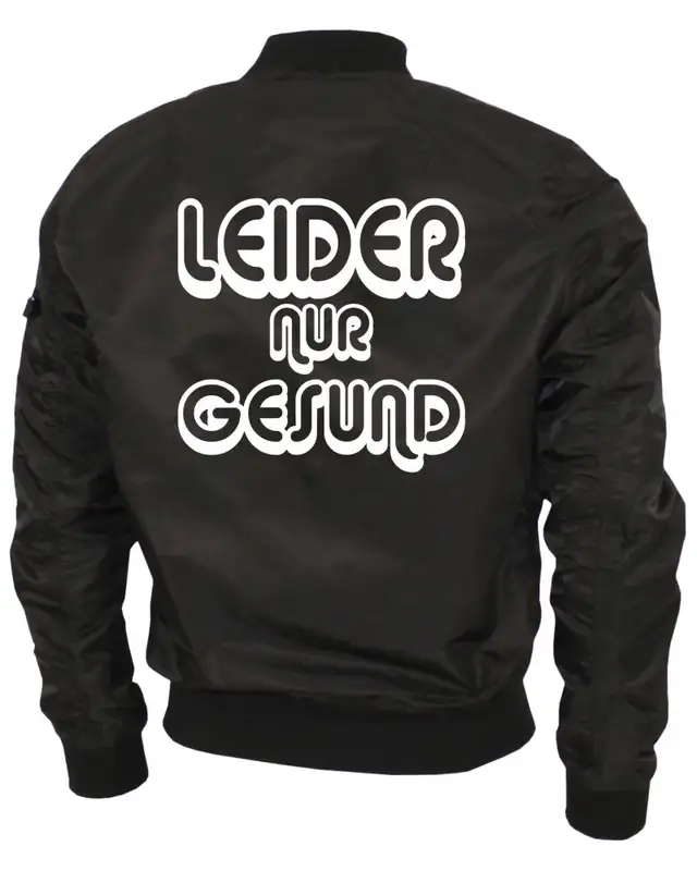 Bestickte Ma1 Bomberjacke "Leichtversion" (Leider nur Gesund) Bild 2