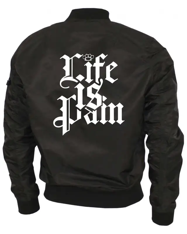 Bestickte Ma1 Bomberjacke "Leichtversion" (Life is Pain) Bild 2
