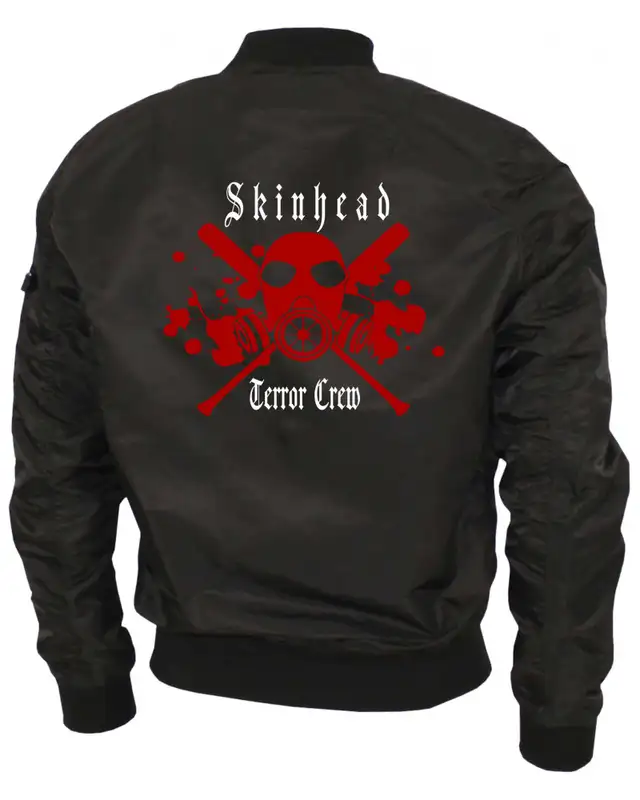 Bestickte Ma1 Bomberjacke "Leichtversion" (Skinhead Terror Crew) Bild 2