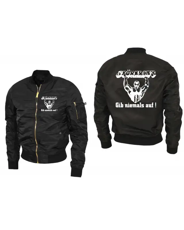 Bestickte Ma1 Bomberjacke "Leichtversion" (Störkraft gib niemals auf) Bild 3