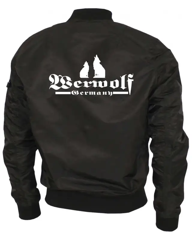 Bestickte Ma1 Bomberjacke "Leichtversion" (Werwolf Germany mit Wolf) Bild 2