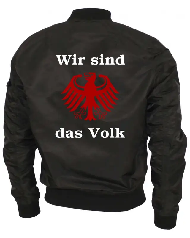 Bestickte Ma1 Bomberjacke "Leichtversion" (Wir sind das Volk) Bild 2