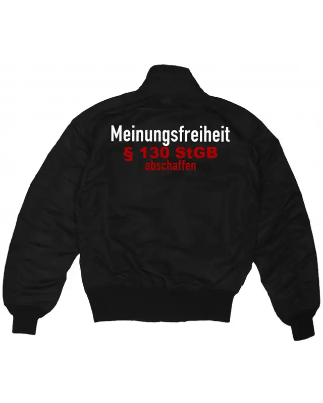 Bestickte MA1 Bomberjacke (Meinungsfreiheit) Bild 2