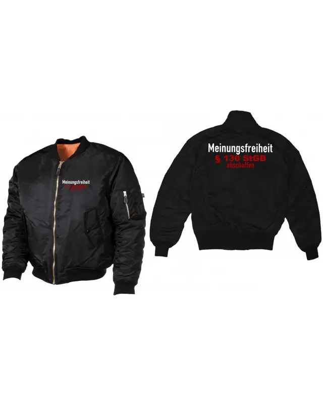 Bestickte MA1 Bomberjacke (Meinungsfreiheit) Bild 3