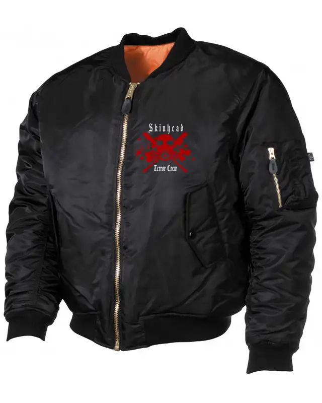 Bestickte MA1 Bomberjacke (Skinhead Terror Crew)