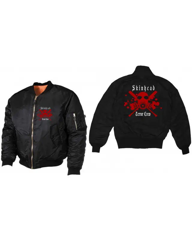 Bestickte MA1 Bomberjacke (Skinhead Terror Crew) Bild 3