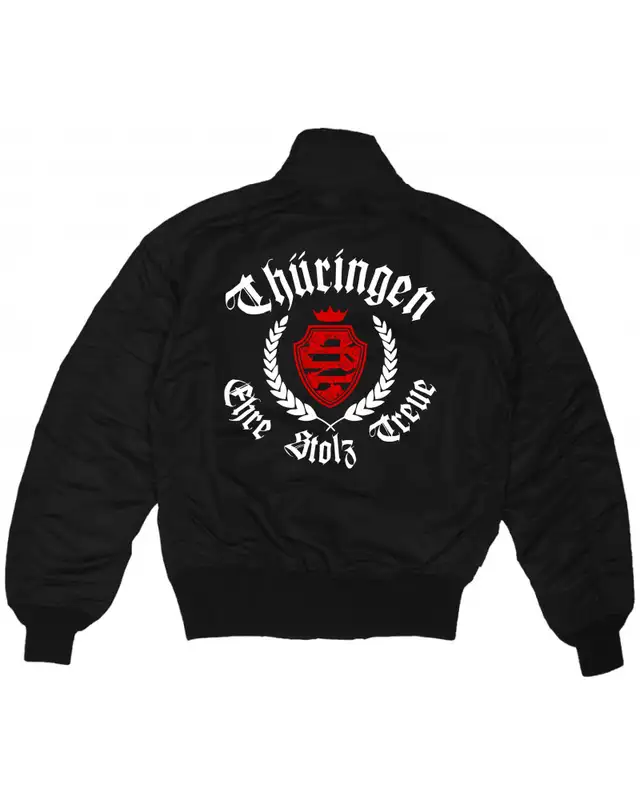 Bestickte MA1 Bomberjacke (Thüringen, ehre stolz treue) Bild 2
