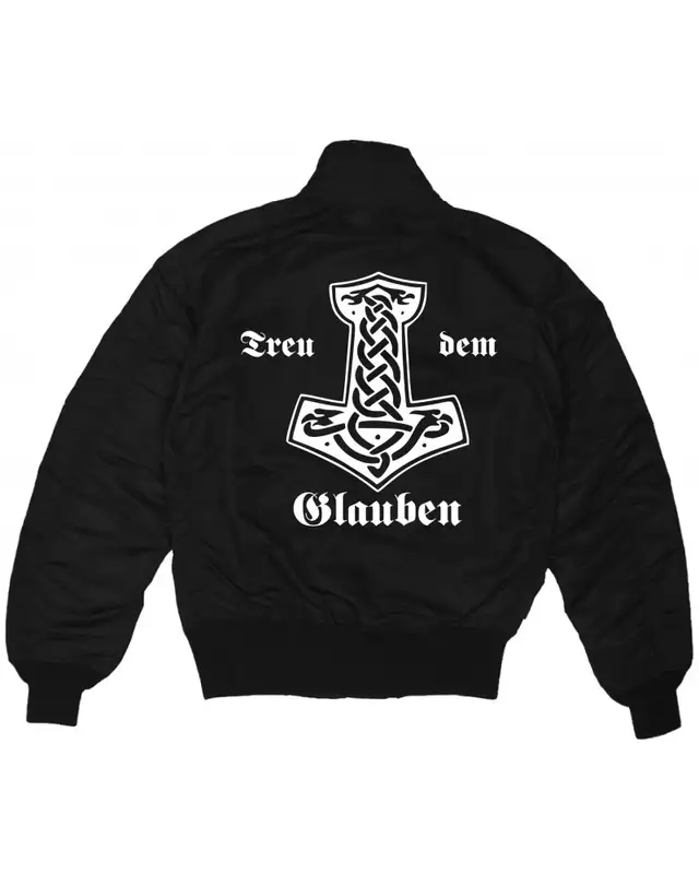 Bestickte MA1 Bomberjacke (Treu dem Glauben) Bild 2