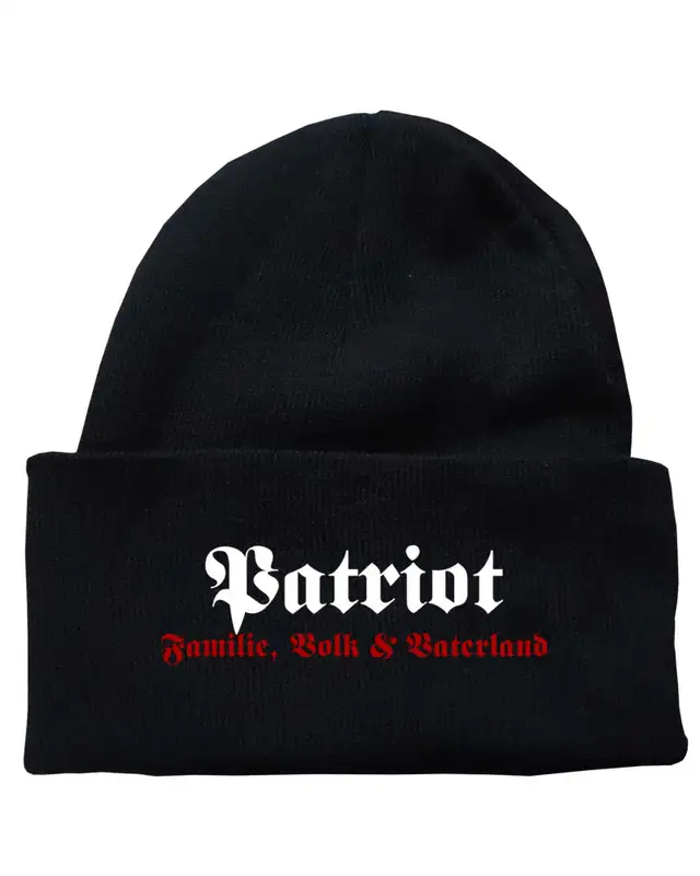 Bestickte Strickmütze "Freya" (Patriot)