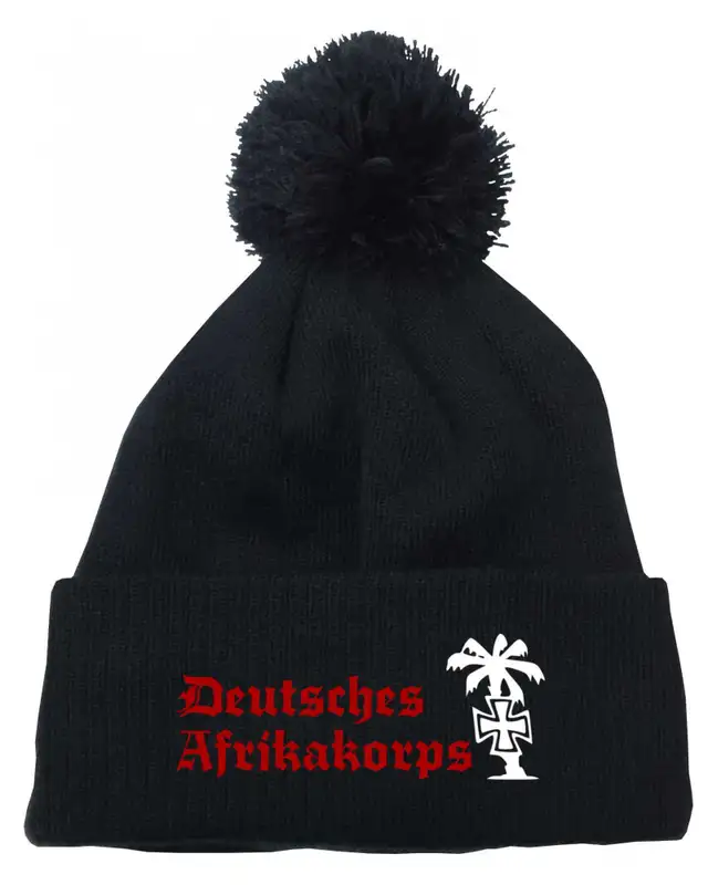 Bestickte Strickmütze "Frigg" (Deutsches Afrikakorps)