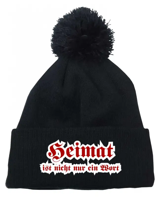Bestickte Strickmütze "Frigg" (Heimat ist nicht nur ein Wort)