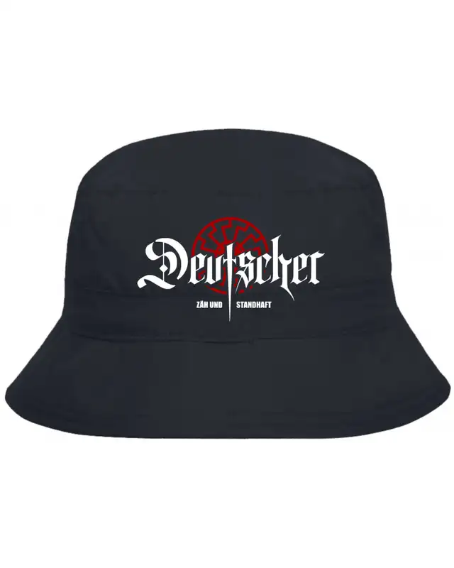 Bestickter Anglerhut "Urlaub" (Deutscher, zäh und standhaft)