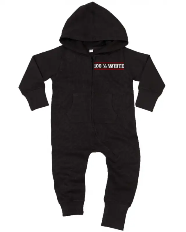 Bestickter Baby Strampler (100% White)
