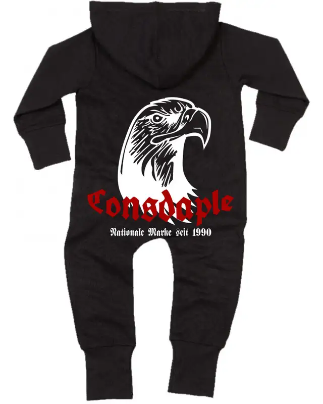 Bestickter Baby Strampler (Consdaple, Adlerkopf 1990) Bild 2