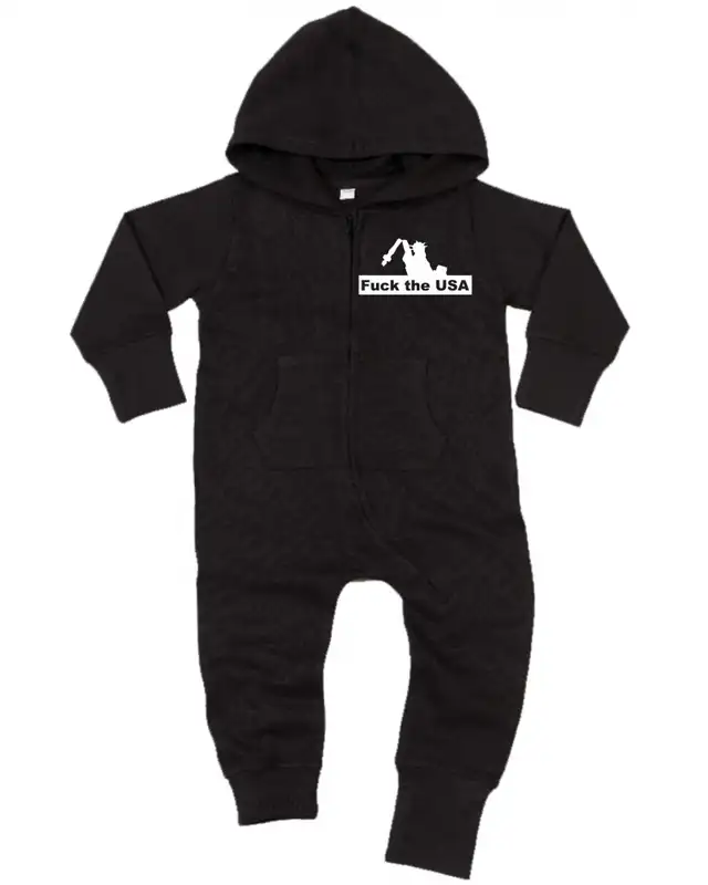 Bestickter Baby Strampler (Fuck the USA)