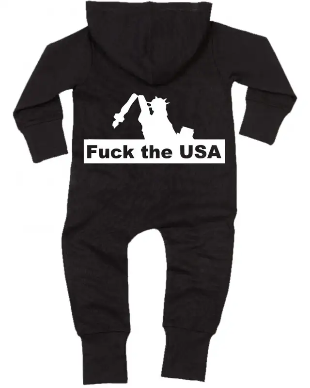 Bestickter Baby Strampler (Fuck the USA) Bild 2