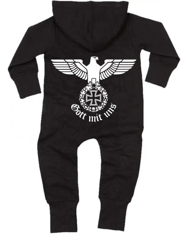 Bestickter Baby Strampler (Gott mit uns) Bild 2
