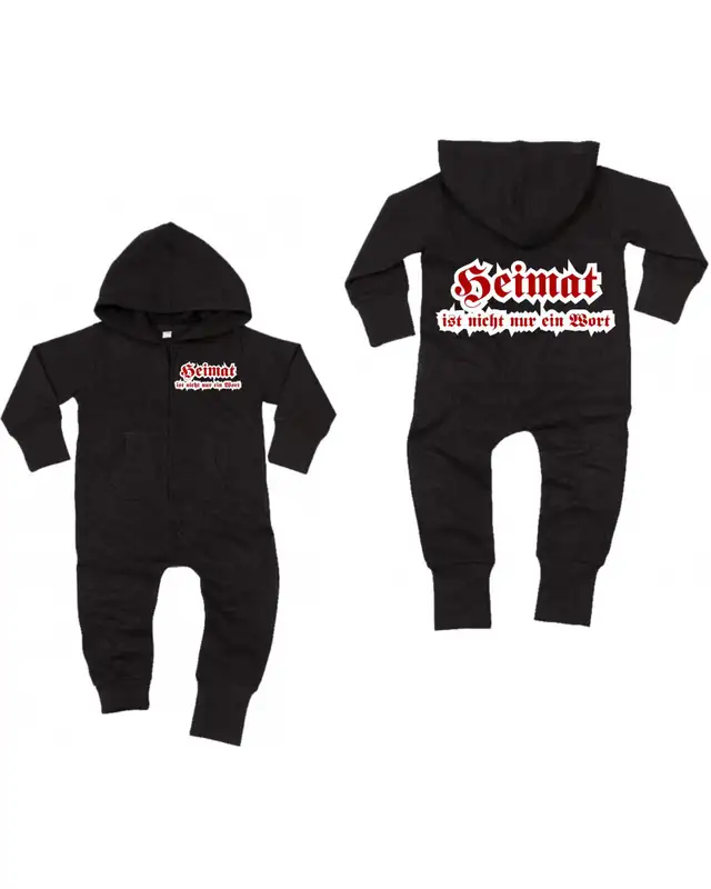 Bestickter Baby Strampler (Heimat ist nicht nur ein Wort) Bild 3