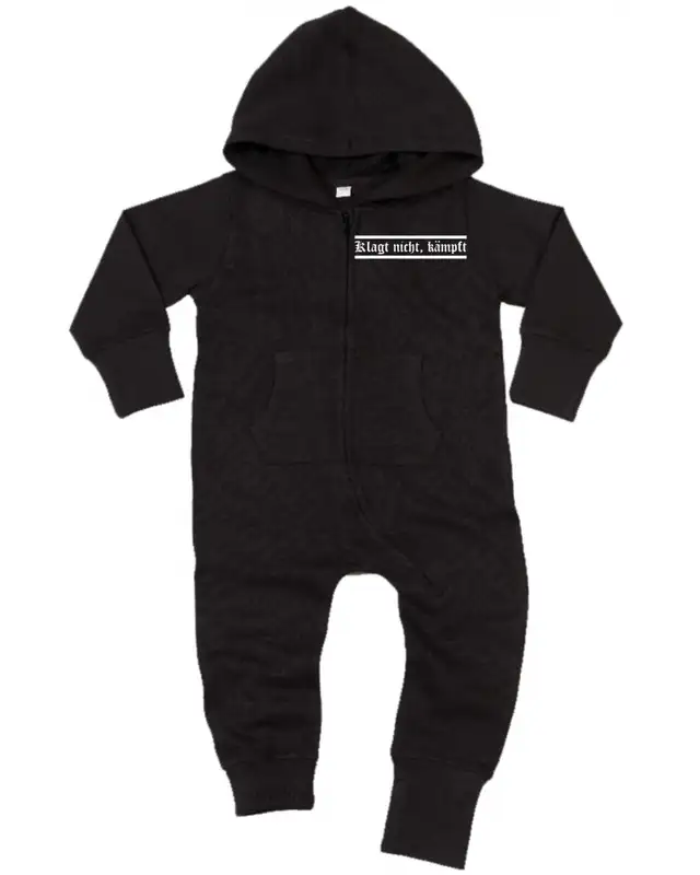 Bestickter Baby Strampler (Klagt nicht kämpft)