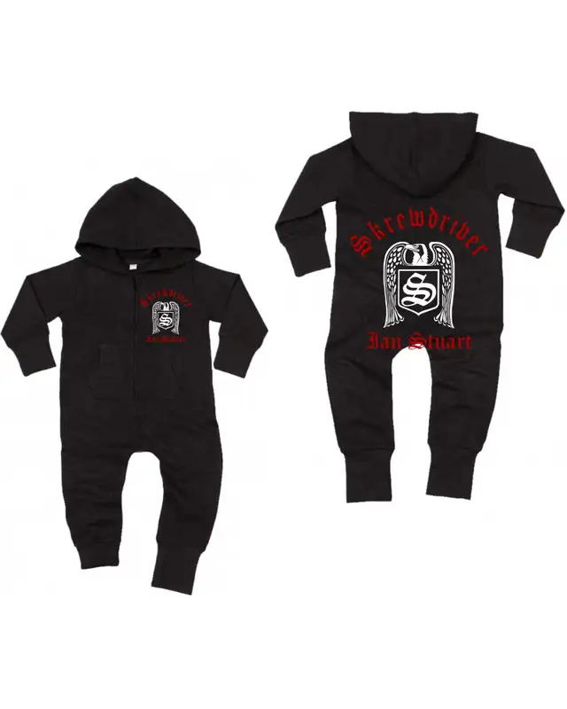 Bestickter Baby Strampler (Skrewdriver, Ian Stuart) Bild 3