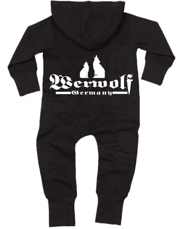 Bestickter Baby Strampler (Werwolf Germany mit Wolf) Bild 2