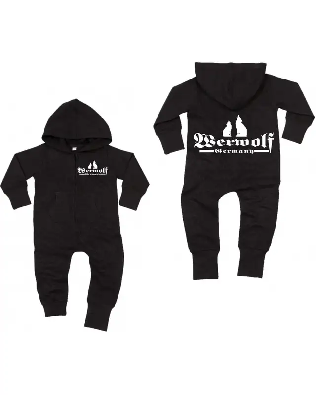 Bestickter Baby Strampler (Werwolf Germany mit Wolf) Bild 3