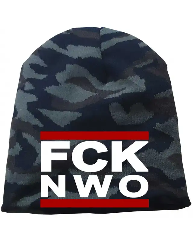 Bestickter Beanie "Camo" (FCK NWO)